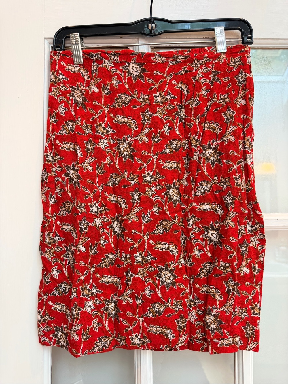 Vintage Liz Claiborne Y2K Red Floral Wrap Mini Skirt Women’s Size 8 Medium